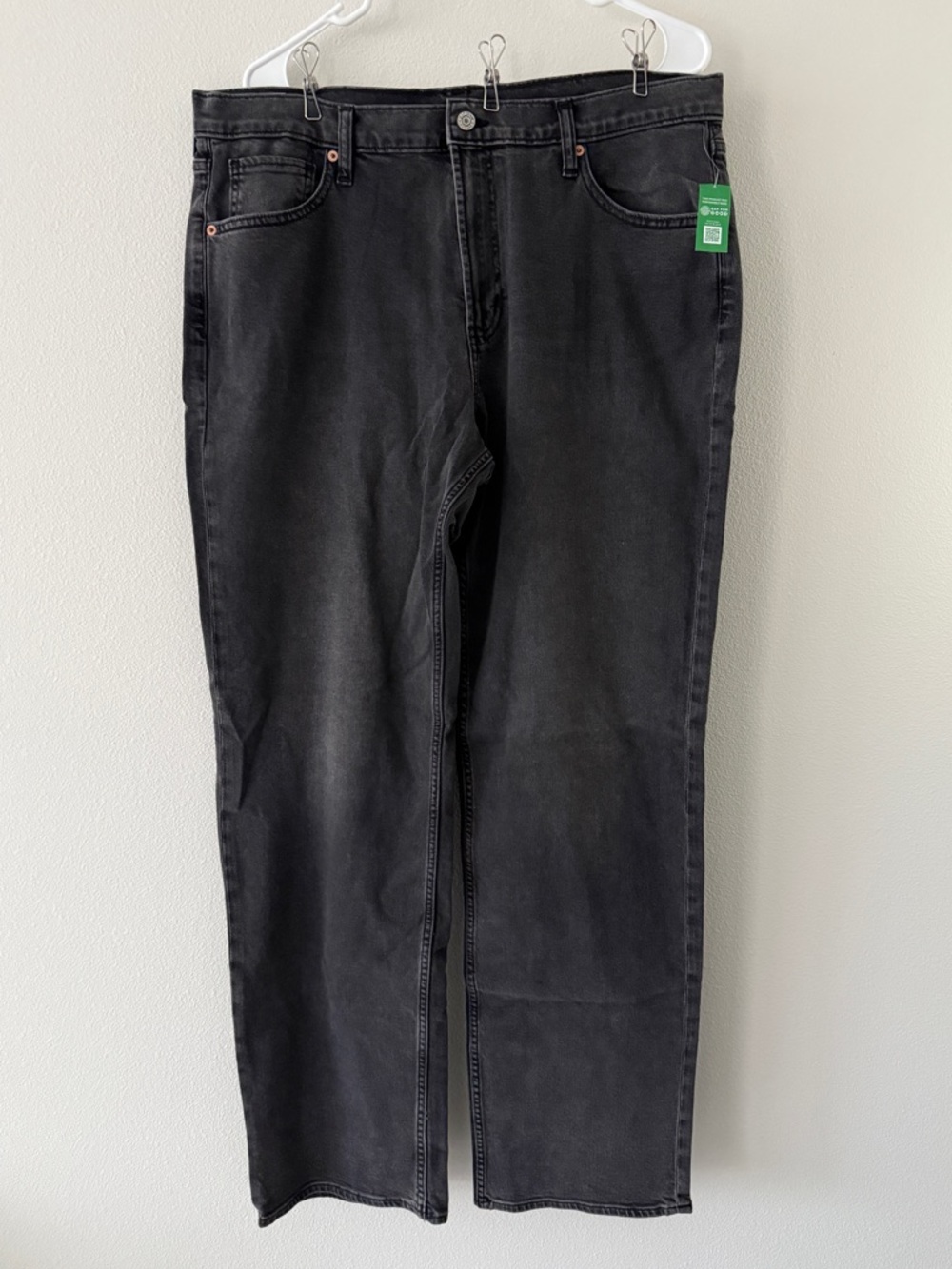 NWT GAP 90’s Mid Rise Loose Jeans Washed Black 33T 16T 33 16 Tall 852791